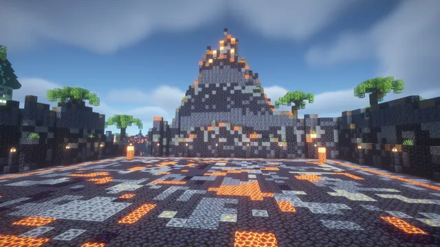 Island Prison Mines, volcano island