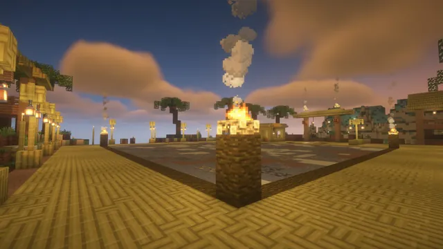 Island Prison Mines, tiki village
