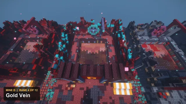 12 Nether Prison Mines, mine D gold vein