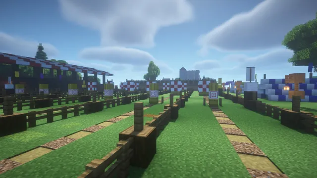 6 Medieval Minigame Maps, archery lanes