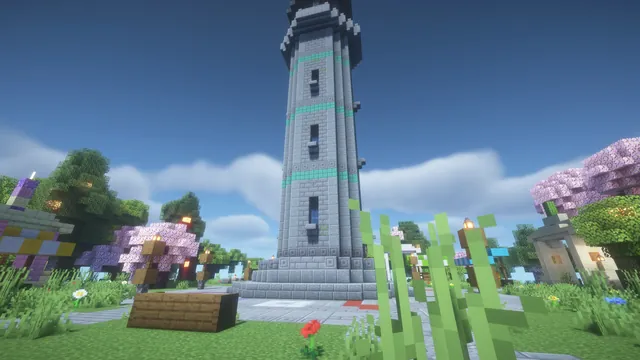 9 Skyblock Islands, spawn plaza