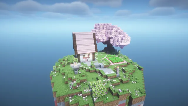 9 Skyblock Islands, cherry grove