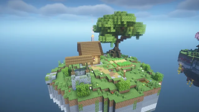 9 Skyblock Islands, meadow