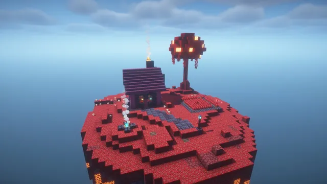 9 Skyblock Islands, crimson