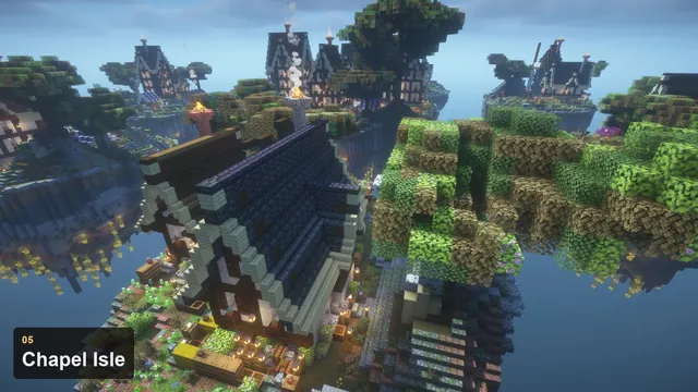 Medieval Skyblock Islands, chapel isle