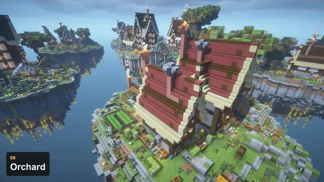 Medieval Skyblock Islands, orchard