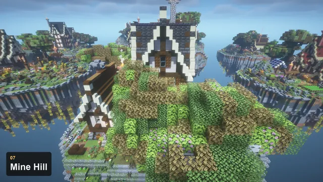Medieval Skyblock Islands, mine hill