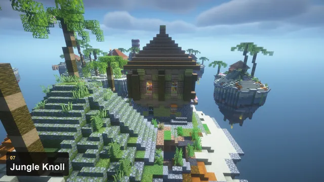 Tropical Skyblock Islands, jungle knoll