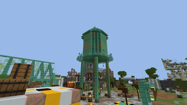 Wasteland Apocalypse Spawn, water tower dusk