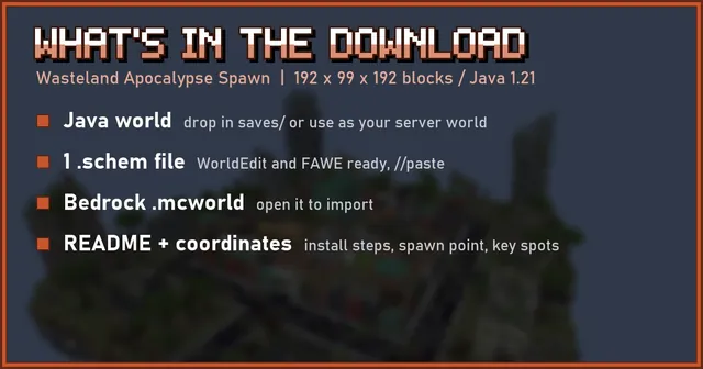 What's in the Wasteland Apocalypse Spawn download
