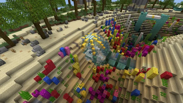 Atlantis Ocean Spawn, reef from above