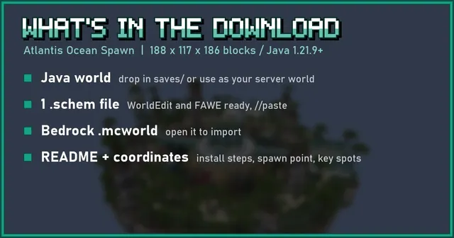 What's in the Atlantis Ocean Spawn download