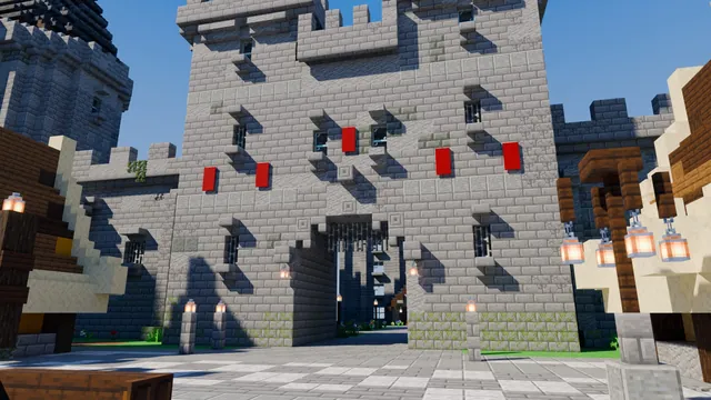 Castle Town Spawn, castle gate
