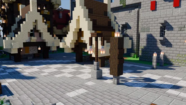 Castle Town Spawn, npc row