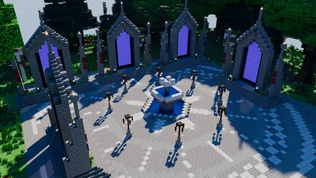 Castle Town Spawn, portal court