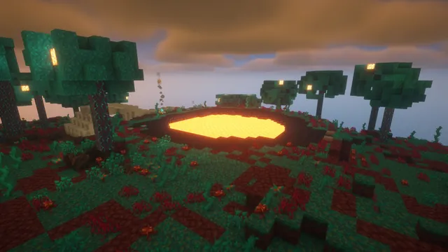Nether Citadel Spawn, lava lake