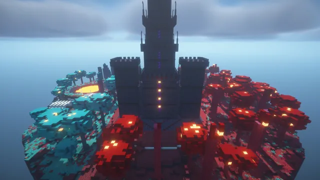 Nether Citadel Spawn, aerial citadel back
