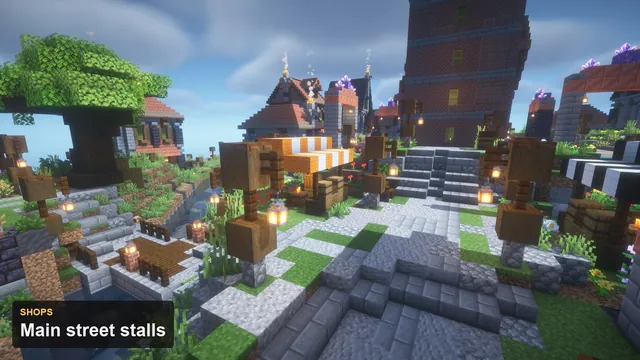 Steampunk Clocktower Spawn, shop street