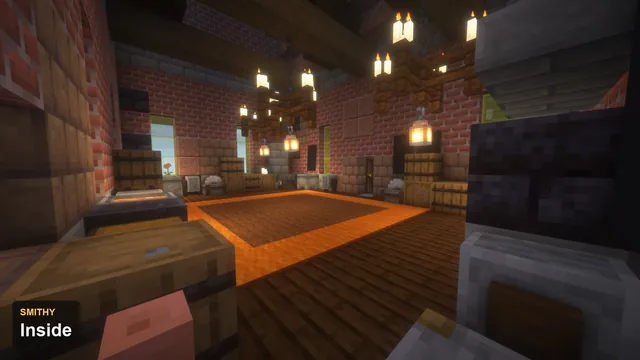 Steampunk Clocktower Spawn, smithy inside