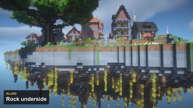 Steampunk Clocktower Spawn, floating island