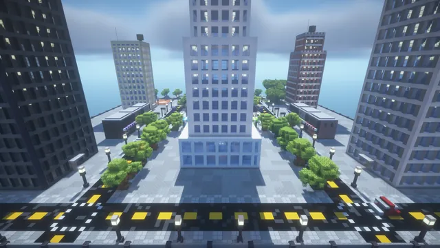 Downtown City Spawn, main avenue above