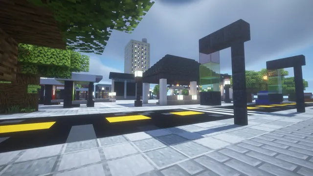 Downtown City Spawn, warp gates street