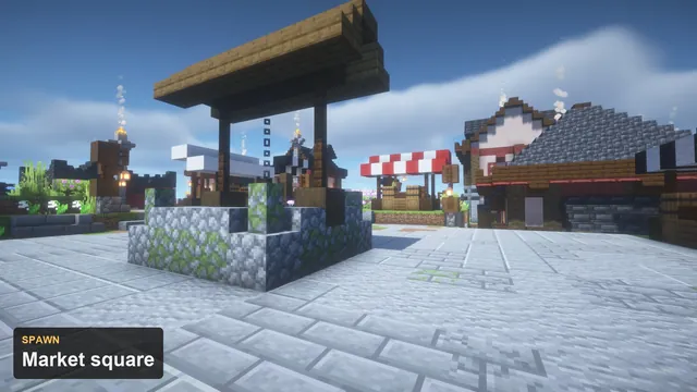Edo Castle Town Spawn, spawn market square