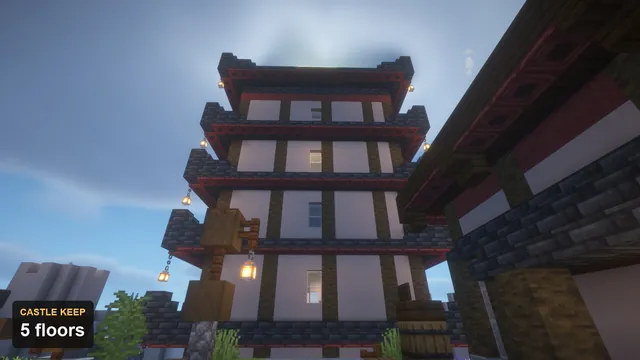 Edo Castle Town Spawn, castle keep