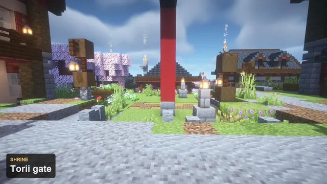 Edo Castle Town Spawn, torii gate