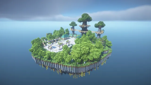 Elven Treetop Spawn, aerial island