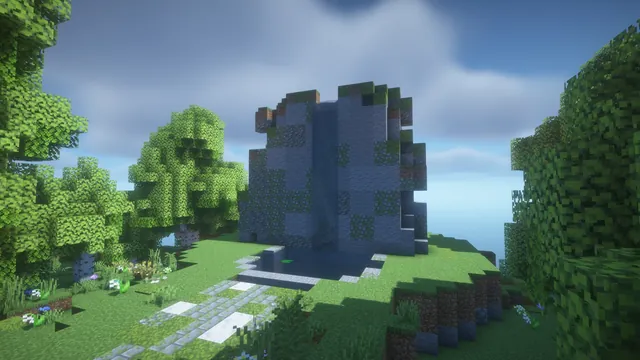 Elven Treetop Spawn, waterfall