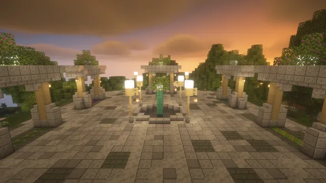 Elven Treetop Spawn, portal court