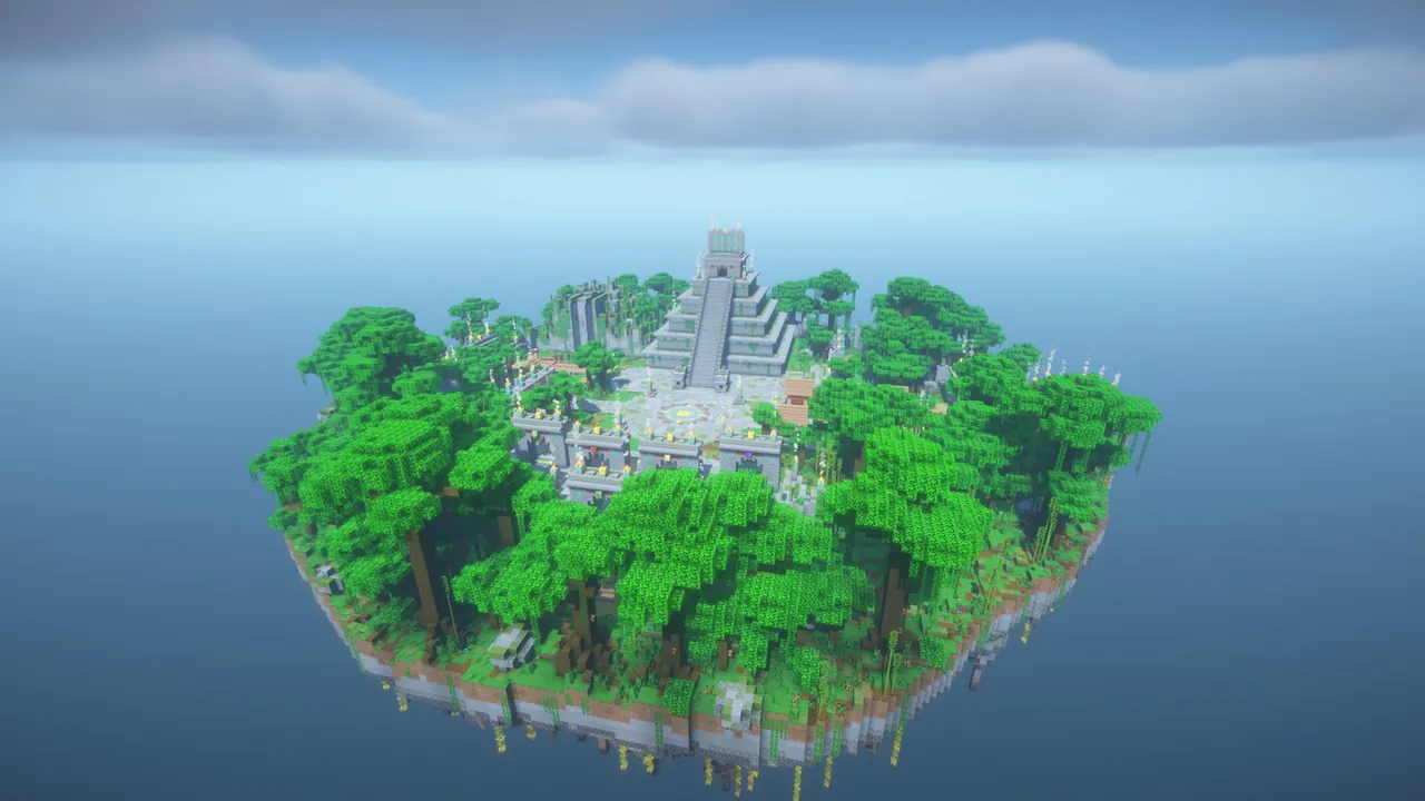 Jungle Temple Factions Spawn, aerial jungle spawn