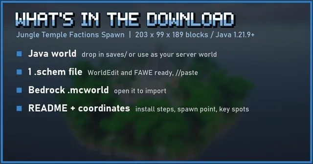 What's in the Jungle Temple Factions Spawn download