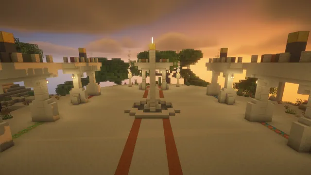 Desert Oasis Spawn, portal court