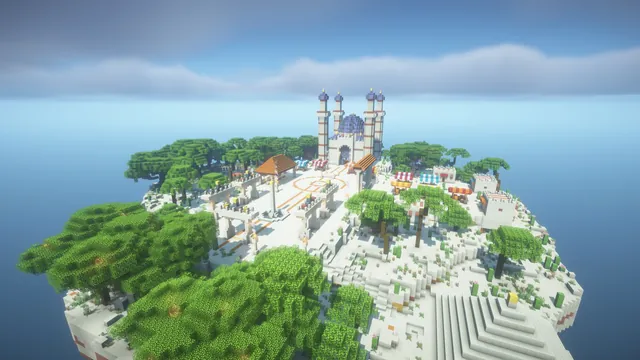 Desert Oasis Spawn, aerial bazaar side