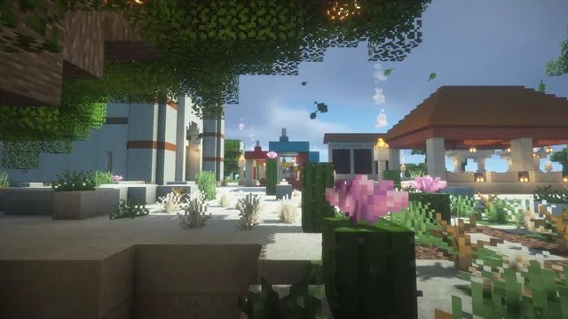 Desert Oasis Spawn, garden and bazaar