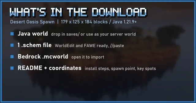 What's in the Desert Oasis Spawn download