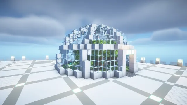Orbital Station Hub, garden dome