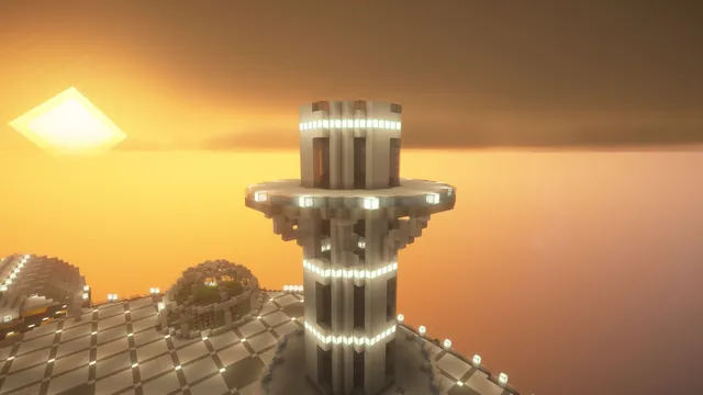 Orbital Station Hub, tower halo