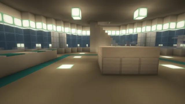 Orbital Station Hub, command hall night