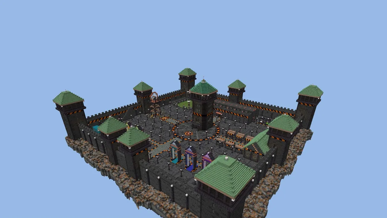 Prison Spawn Warden Tower, aerial prison