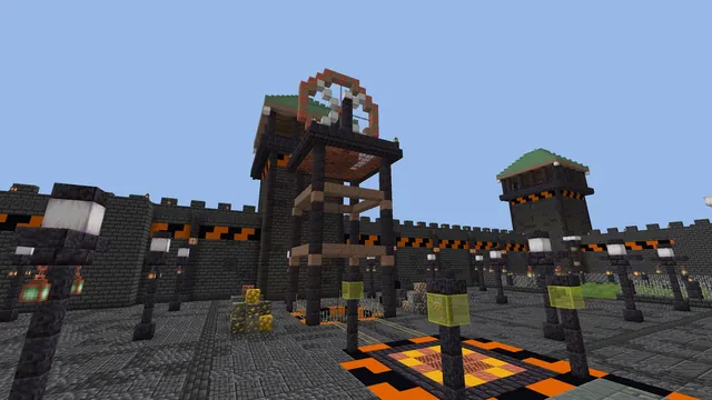 Prison Spawn Warden Tower, mine headframe