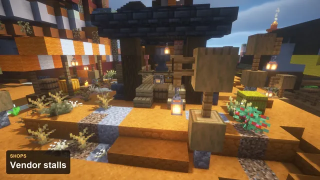 Red Mesa Survival Spawn, shop stalls