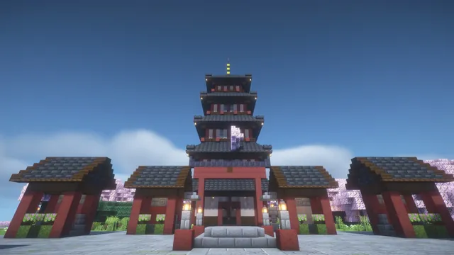 Sakura Temple Spawn, spawn pagoda