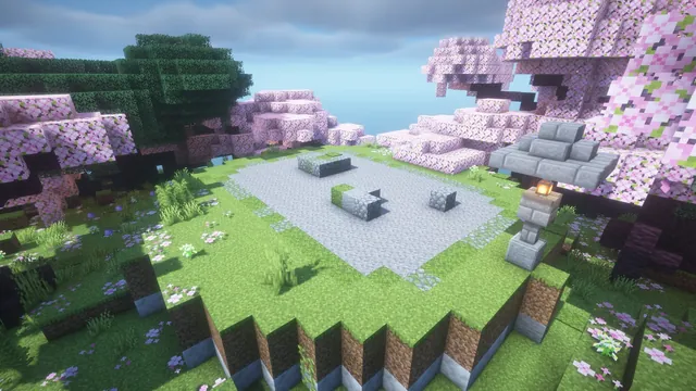 Sakura Temple Spawn, zen garden