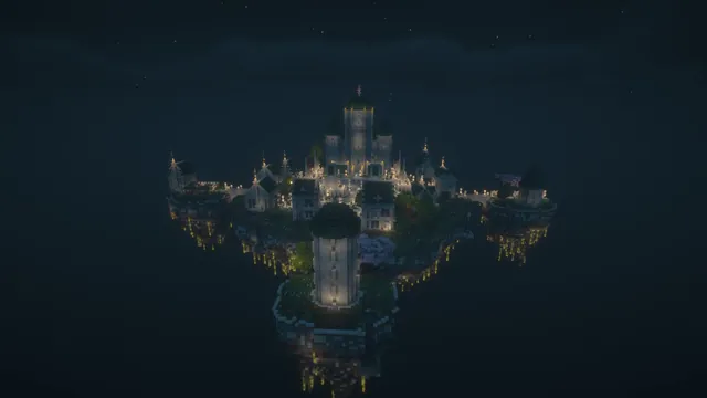 Skyhold Fantasy Spawn, aerial night