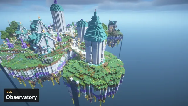 Floating Sky Isles Spawn, observatory isle
