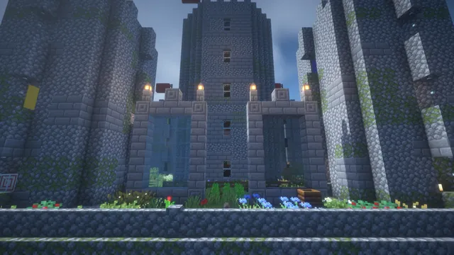 Stonecrown Skyblock Spawn, keep east gates