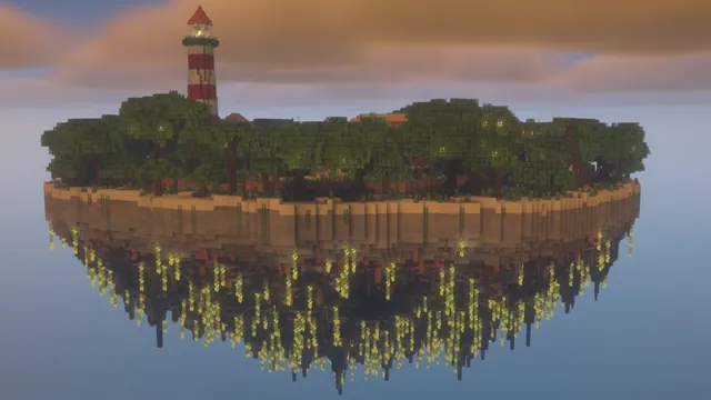 Tropical Harbor Spawn, overview island
